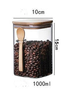 Glass Jars with Bamboo Lids Designed