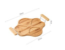 Appetizer Serving Tray with Wooden Holder