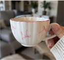 Deluxe Bow Porcelain Tea Cup & Saucer