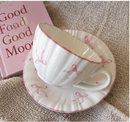 Deluxe Bow Porcelain Tea Cup & Saucer