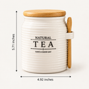 Storage Canister with Bamboo Lid & Spoon
