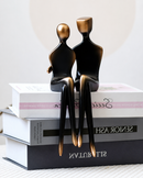 Modern Couple Figurine Book Decor