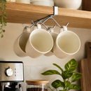 Under-Shelf Mug Holder with 6 Hooks