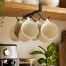Under-Shelf Mug Holder with 6 Hooks