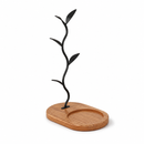 Decorative Branch Mug Tree Stand with Wooden Base – Countertop Cup Holder Organizer