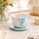 Bow Tie Espresso Cup & Saucer – Black