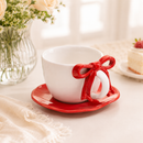 Bow Tie Espresso Cup & Saucer – Black