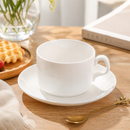 Classic White Coffee Cup & Saucer