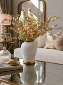 Luxury White Ceramic Ginger Jar – Small