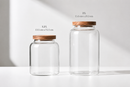 Glass Storage Jars with Wooden Lids – 1.2 L & 2 L