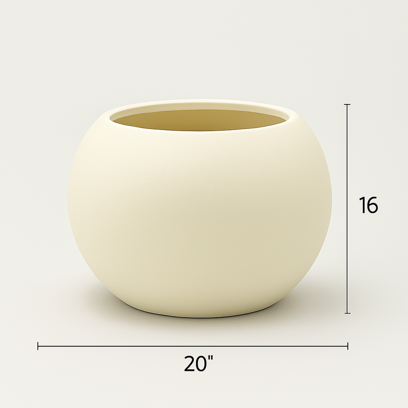 matte white plant pot Round White Pot with Matte Finish Plastic