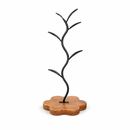 Decorative Branch Mug Tree Stand with Wooden Base – Countertop Cup Holder Organizer