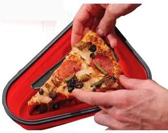 Reusable Pizza Storage Container with 5 Microwavable Serving Trays