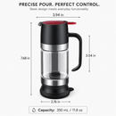 350 ml Glass Honey Dispenser with Easy-Pour Handle