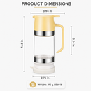 350 ml Glass Honey Dispenser with Easy-Pour Handle