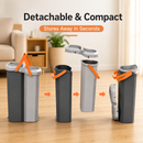 Detachable Flat Mop & Bucket Set – Compact Storage, Hands-Free Wringing, Reusable Microfiber Pads