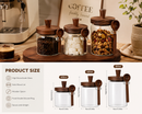 Glass Storage Jar with Wooden Lid & Spoon – 400 ml, 600 ml or 800 ml