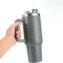 CUP WITH HANDLE AND STRAW (randomly)