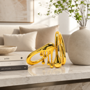 Modern Abstract Metallic Sculpture – Gold or Silver