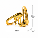 Modern Abstract Metallic Sculpture – Gold or Silver