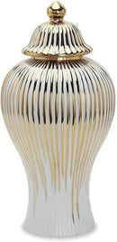 Modern Ceramic Ginger Jar Vase with Lid
