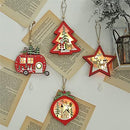 Wood Crafts Kids Gift for Home Christmas Party Decorations