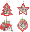 Wood Crafts Kids Gift for Home Christmas Party Decorations