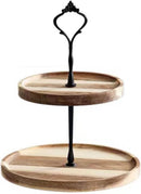 WOODEN TIER SERVING