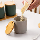 Grained seasoning jar (two)