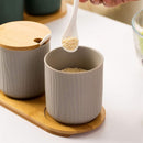 Grained seasoning jar (two)