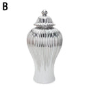 Modern Ceramic Ginger Jar Vase with Lid