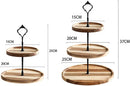 WOODEN TIER SERVING