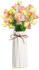 WHITE FLOWER VASE WITH THREAD