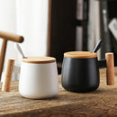 TEA CUP WITH HANDLE AND LID