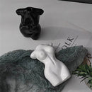 FEMALE BODY FORM ART CERAMIC VASE