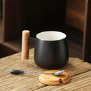 TEA CUP WITH HANDLE AND LID