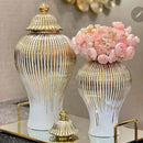 Modern Ceramic Ginger Jar Vase with Lid