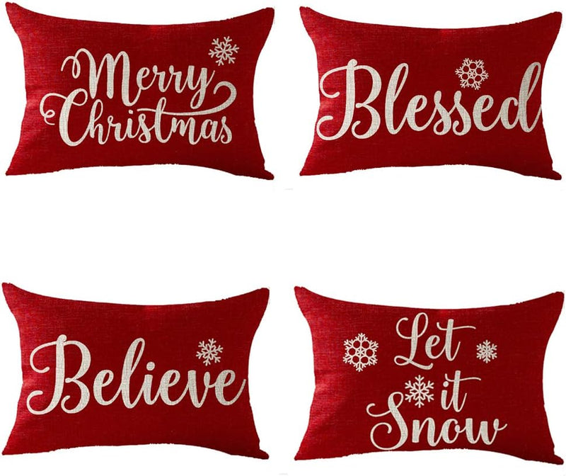 RED CHRISTMAS PILLOW