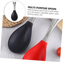 STAINLESS STEEL RICE SPOON_BLACK SILICONE RICE SPOON
