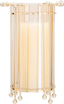 GLASS GOLD FLOWER VASE