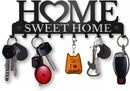 BLACK METAL KEY HOLDER ,"HOME" MULTIPURPOSE