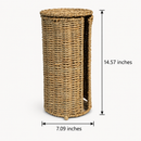 Woven Toilet Paper Holder with Storage