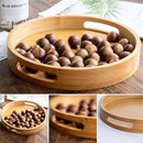 WOODEN ROUND TRAY
