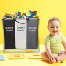 Large Laundry Hamper 3 Compartments