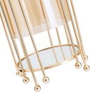 GLASS GOLD FLOWER VASE