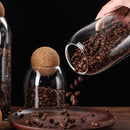 Storage Glass Jar Set Food Storage Tank With Wooden Lid 500 ML,800ML,1200ML