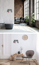 BLACK METAL KEY HOLDER ,"HOME" MULTIPURPOSE