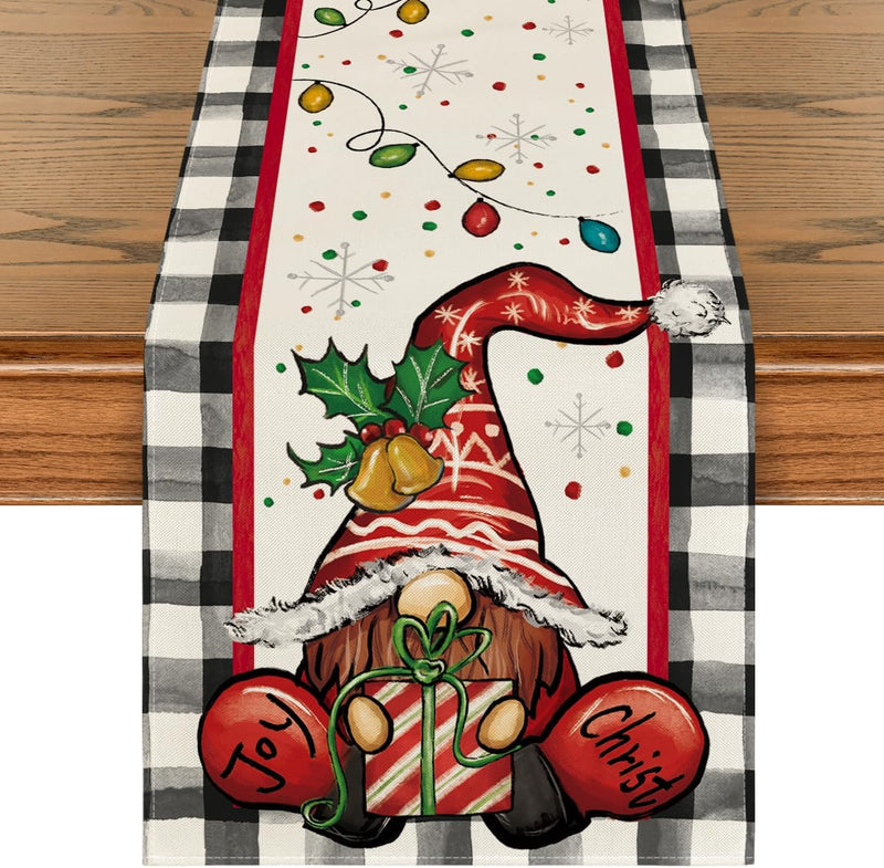 Gnome Christmas Table Runner