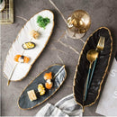 Large leaves minimalist white