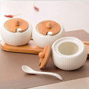 3 PCS WHITE JARS